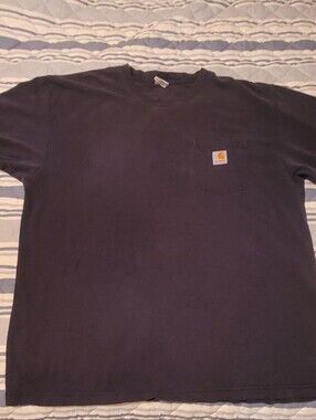 Carhartt Navy Short-Sleeve Pocket Tee